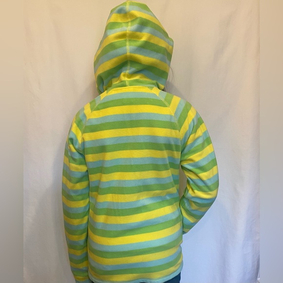 The North Face 💛🩵💚 Fleece jacket - Girls - size Med 10/12 - Picture 3 of 9